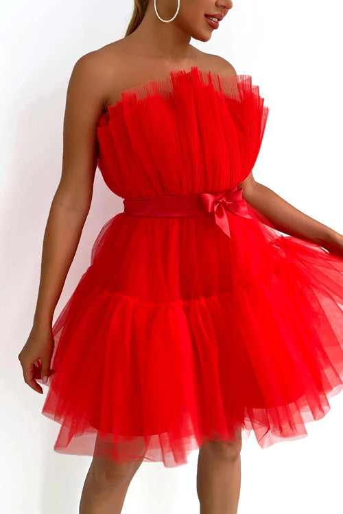 Rowangirl Chic Solid Off Shoulder Sleeveless Lace Up Dress