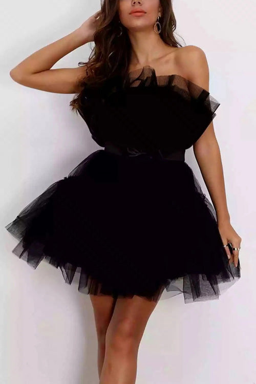 Rowangirl Chic Solid Off Shoulder Sleeveless Lace Up Dress