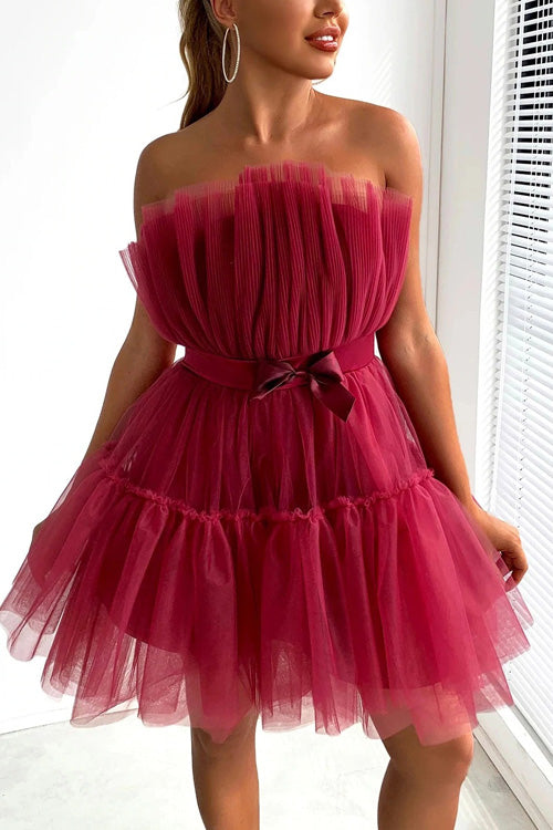 Rowangirl Chic Solid Off Shoulder Sleeveless Lace Up Dress