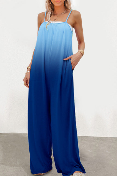 Rowangirl Casual Loose Sling Off Shoulder Sleeveless Jumpsuit
