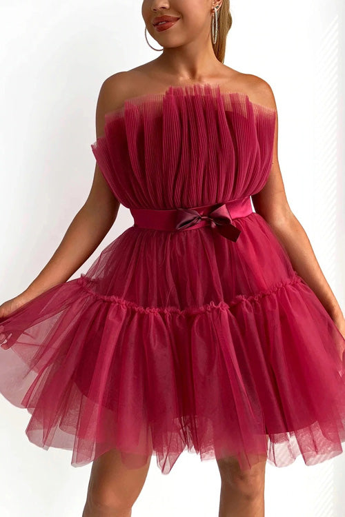 Rowangirl Chic Solid Off Shoulder Sleeveless Lace Up Dress