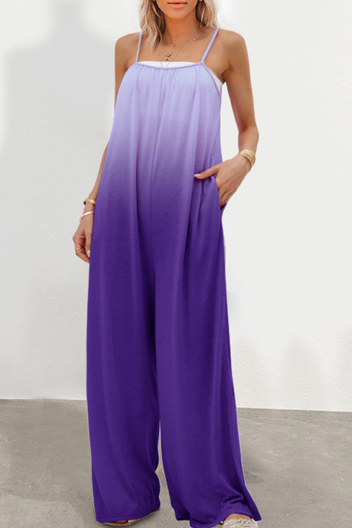 Rowangirl Casual Loose Sling Off Shoulder Sleeveless Jumpsuit