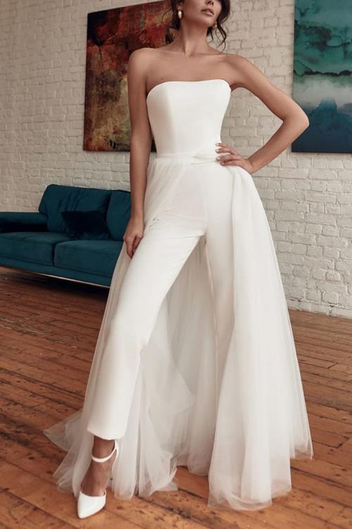 Rowangirl Fashion Chic Sexy Solid Off Shoulder Sleeveless Slim Jumpsuit