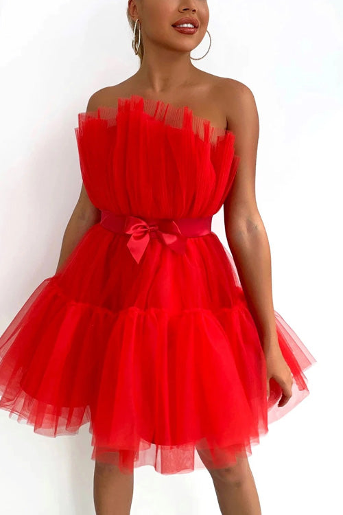 Rowangirl Chic Solid Off Shoulder Sleeveless Lace Up Dress