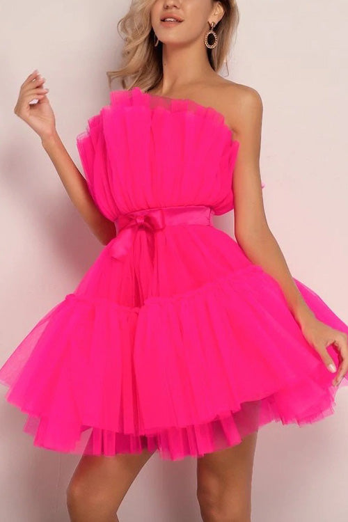 Rowangirl Chic Solid Off Shoulder Sleeveless Lace Up Dress