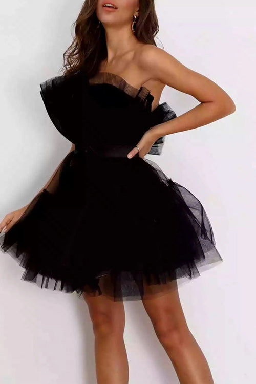 Rowangirl Chic Solid Off Shoulder Sleeveless Lace Up Dress