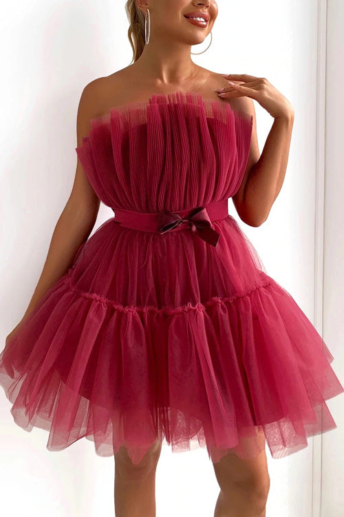 Rowangirl Chic Solid Off Shoulder Sleeveless Lace Up Dress
