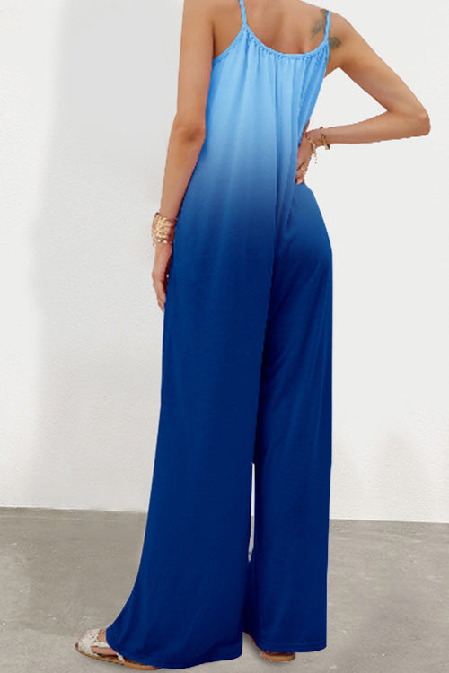 Rowangirl Casual Loose Sling Off Shoulder Sleeveless Jumpsuit