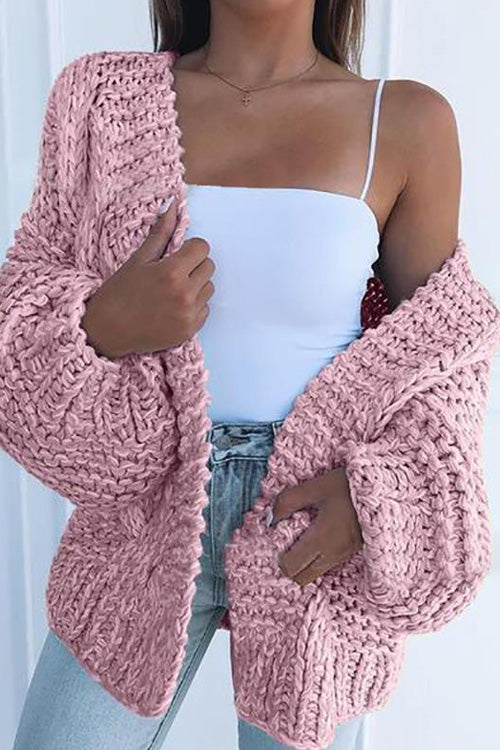 Rowangirl Fashion Chic Solid Long Sleeve Slim Cardigan