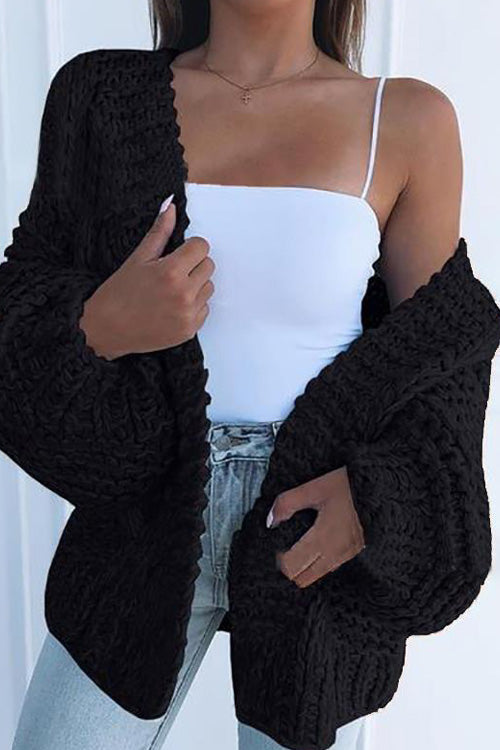 Rowangirl Fashion Chic Solid Long Sleeve Slim Cardigan