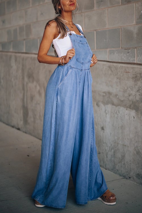 Rowangirl Vacation Wide Leg Casual Loose Jumpsuit