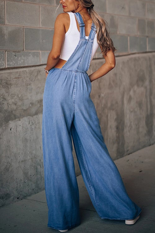 Rowangirl Vacation Wide Leg Casual Loose Jumpsuit