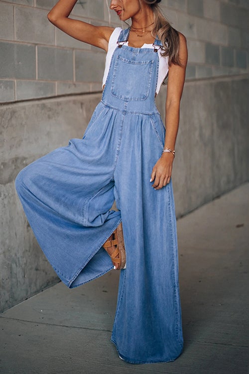 Rowangirl Vacation Wide Leg Casual Loose Jumpsuit