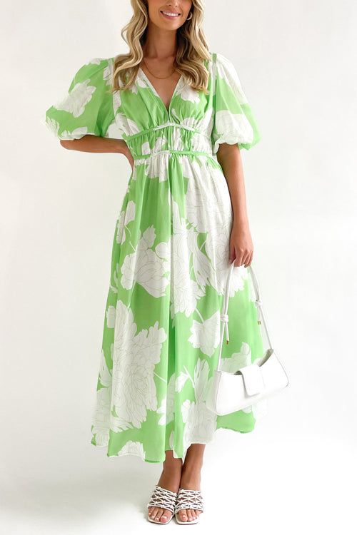 Rowangirl Elegant Print Long Dress