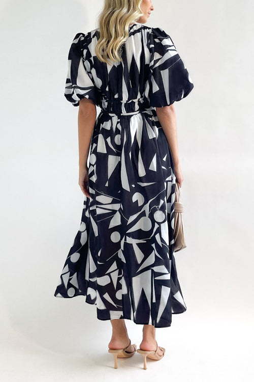 Rowangirl Elegant Print Long Dress