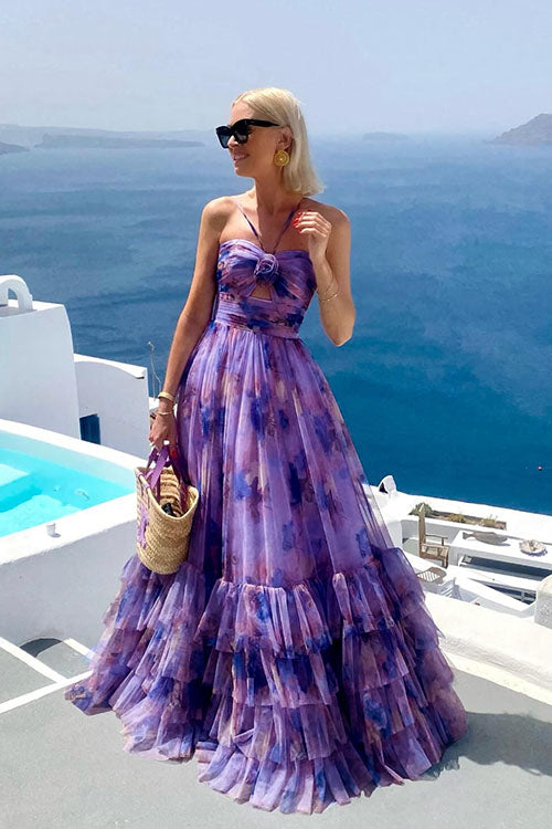 Rowangirl  Holiday Flower Mesh Dress