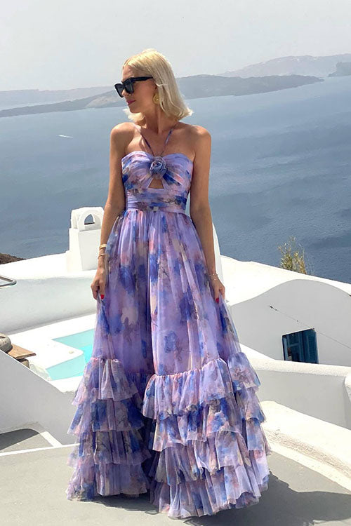 Rowangirl  Holiday Flower Mesh Dress