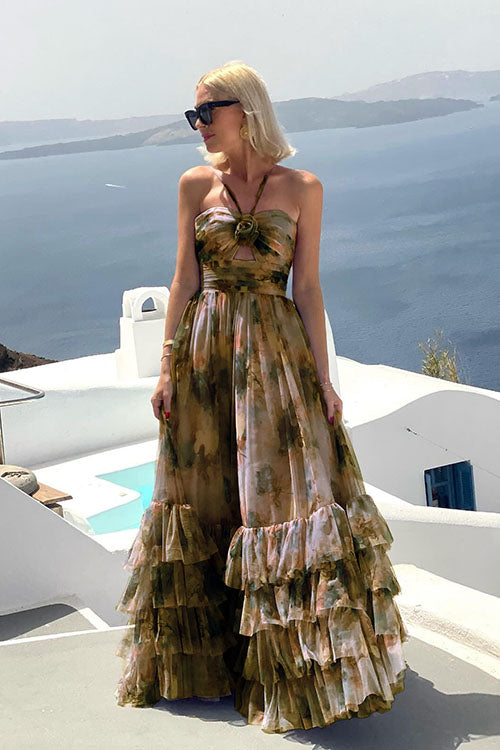 Rowangirl  Holiday Flower Mesh Dress