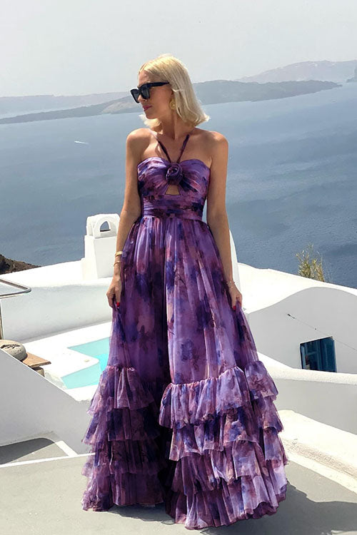 Rowangirl  Holiday Flower Mesh Dress