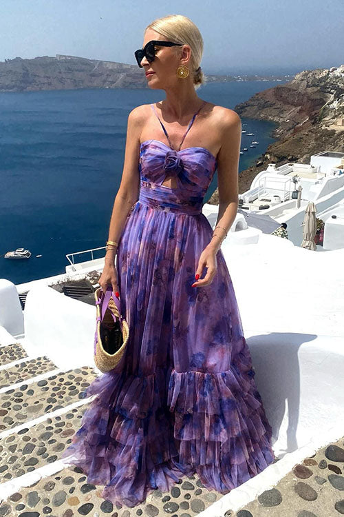 Rowangirl  Holiday Flower Mesh Dress