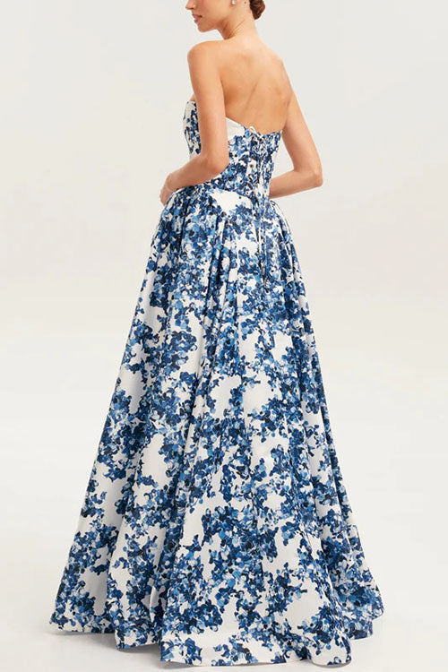 Rowangirl Off-The-Shoulder Printed Party Dress