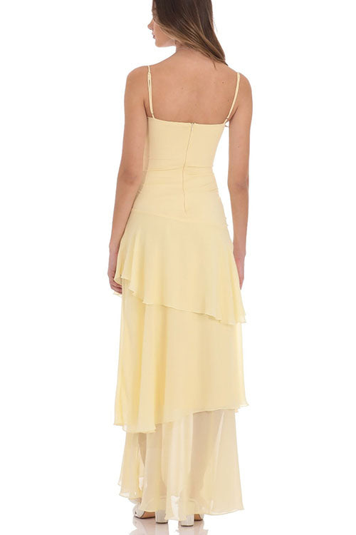 Rowangirl Fashionable Suspender Multi-Layer Dress