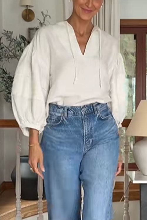 Rowangirl  Loose And Comfortable Long-Sleeved Shirt