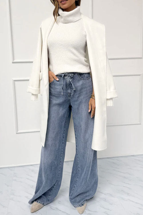 Rowangirl  Multicolor Turtleneck Sleeveless Sweater