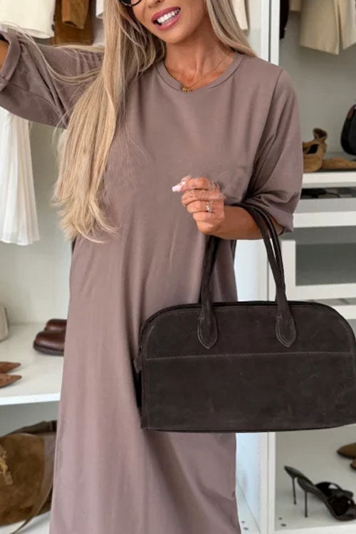 Rowangirl Crew Neck Cotton Dress