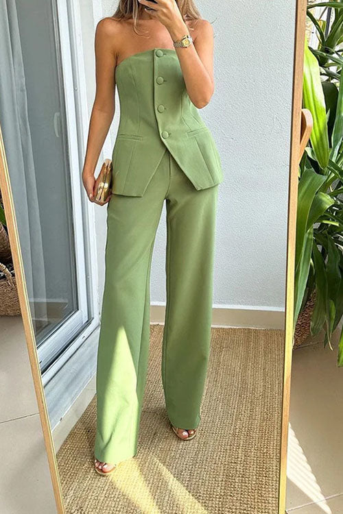 Rowangirl Casual Fashionable Suit With Temperament And Bra Suit