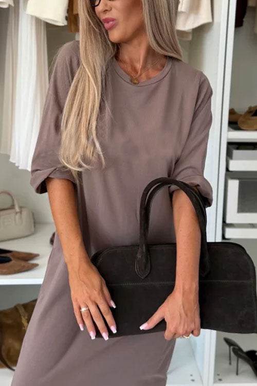 Rowangirl Crew Neck Cotton Dress