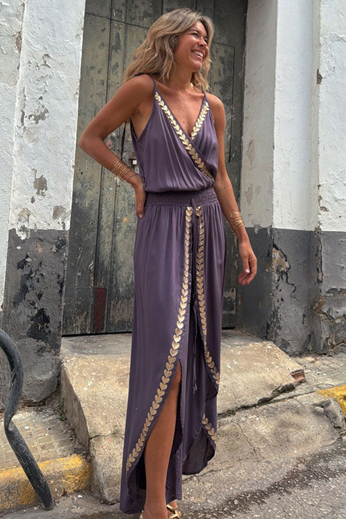 Rowangirl  Slit Suspender Jumpsuit