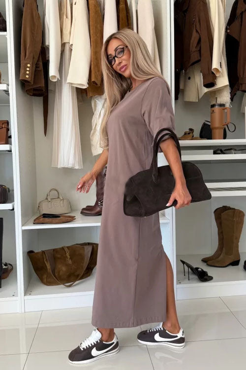 Rowangirl Crew Neck Cotton Dress