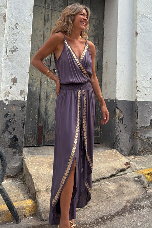 Rowangirl  Slit Suspender Jumpsuit