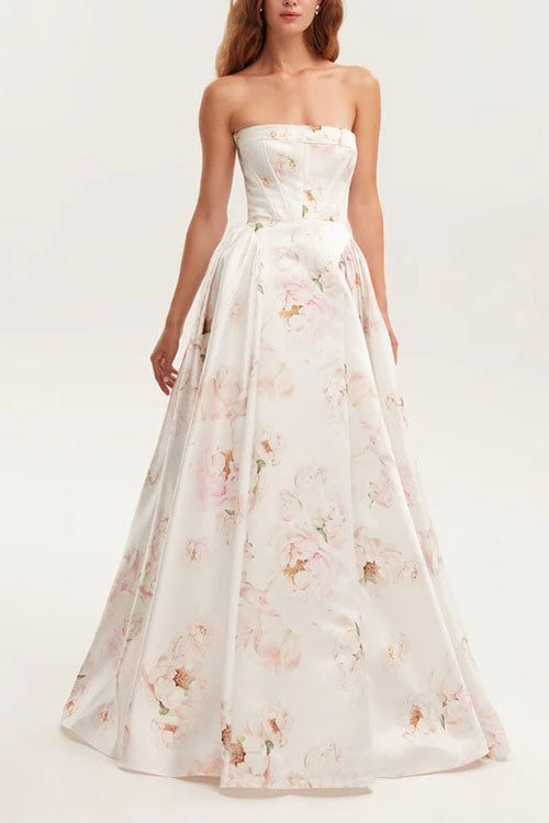 Rowangirl Off-The-Shoulder Printed Party Dress