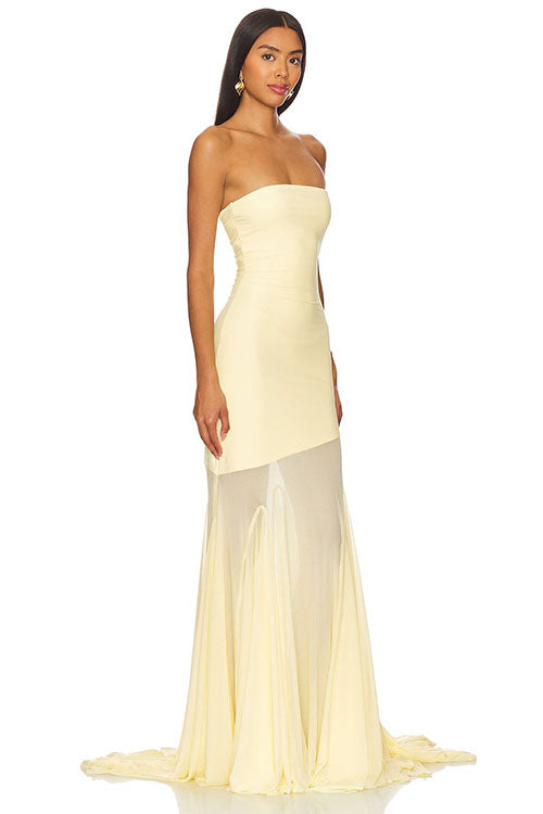 Rowangirl  Fashionable Tube Top Long Dress