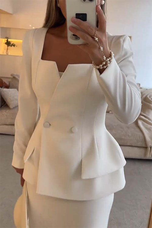Rowangirl  Stylish And Elegant Two-Piece Suit Dress