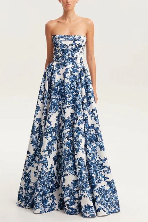 Rowangirl Off-The-Shoulder Printed Party Dress