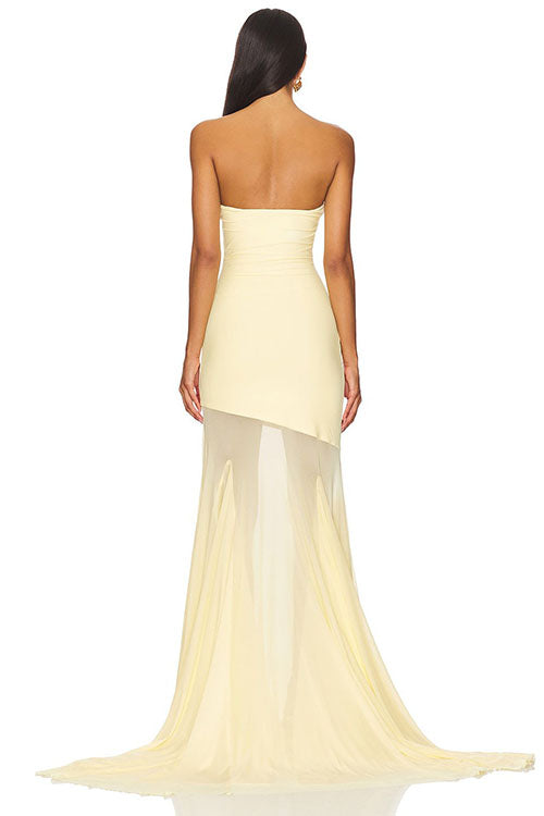 Rowangirl  Fashionable Tube Top Long Dress