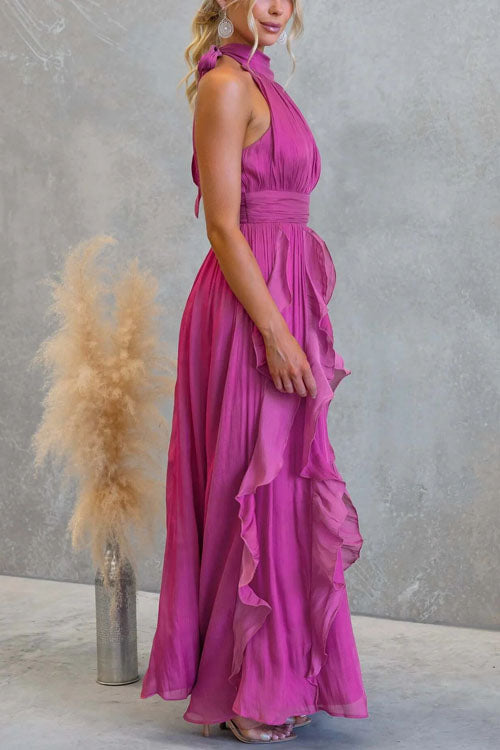 Rowangirl  Fashionable Coral Kiss Long Dress