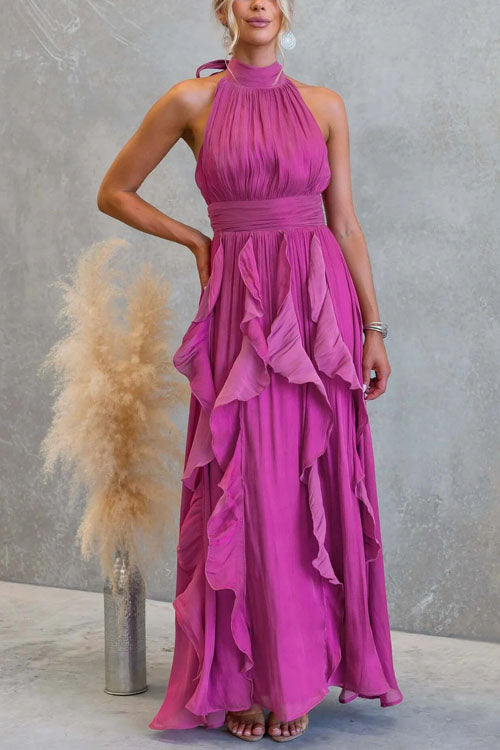 Rowangirl  Fashionable Coral Kiss Long Dress