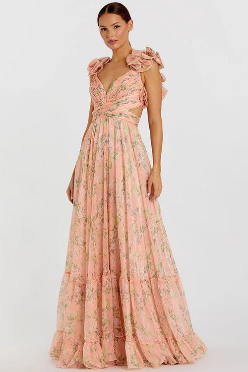 Rowangirl Waist-Baring Lace Slim-Fitting Long Skirt