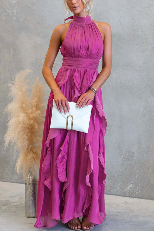 Rowangirl  Fashionable Coral Kiss Long Dress