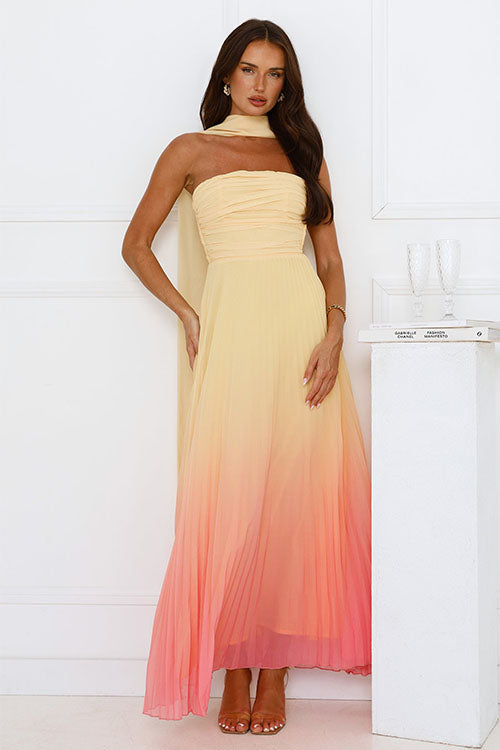 Rowangirl Backless Gradient Fashion Dress