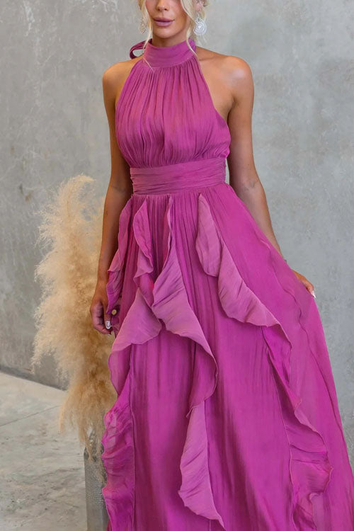 Rowangirl  Fashionable Coral Kiss Long Dress