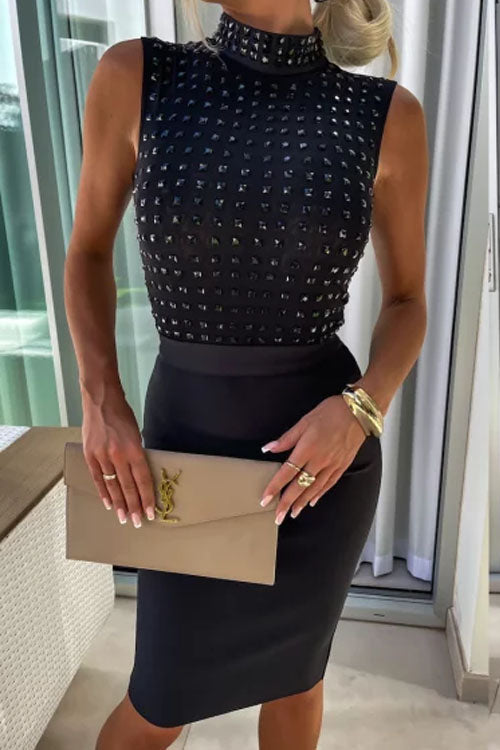 Rowangirl Shiny Fitted Dress