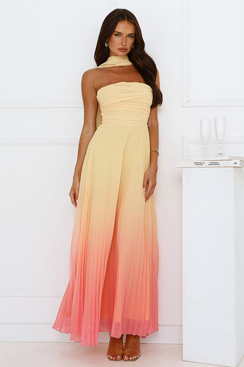 Rowangirl Backless Gradient Fashion Dress