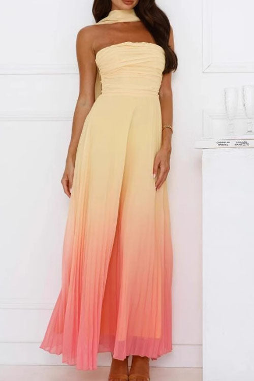 Rowangirl Backless Gradient Fashion Dress