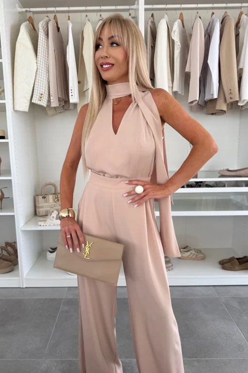 Rowangirl Sleeveless Deep V Jumpsuit
