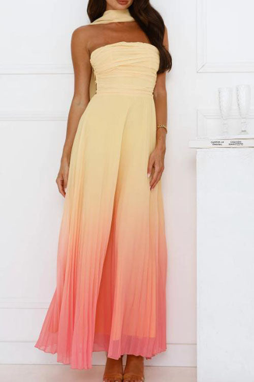Rowangirl Backless Gradient Fashion Dress